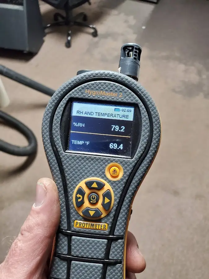 Moisture meter humidity assessment for Fire & Smoke Damage Restoration in Rowley